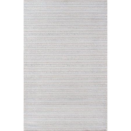 MOMENI Hand Woven Andes Rectangle Area Rug, Light Grey - 5 x 7 ft. ANDESAND-4LGY5070